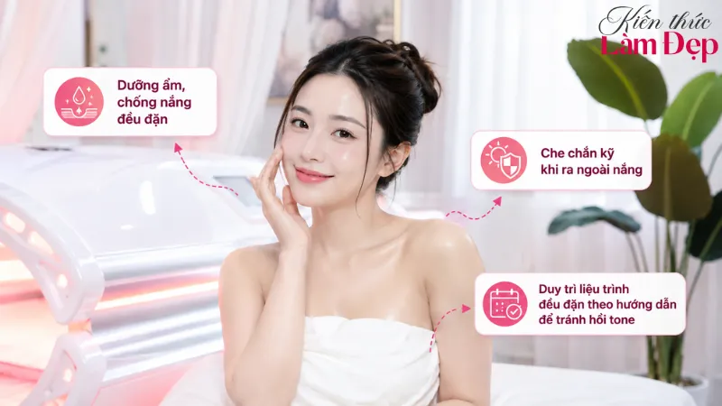 Cần lưu ý gì trong chăm sóc da sau liệu trình tắm trắng?