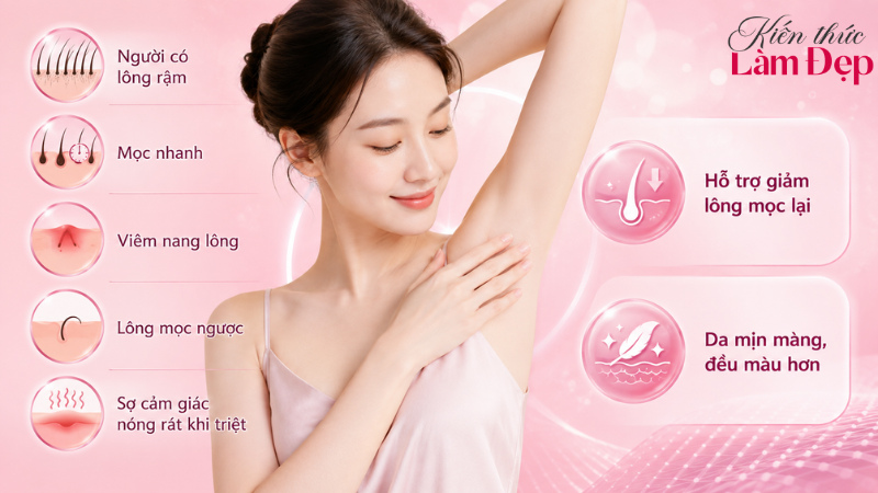 Giải pháp triệt lông cho nhiều nhu cầu khác nhau