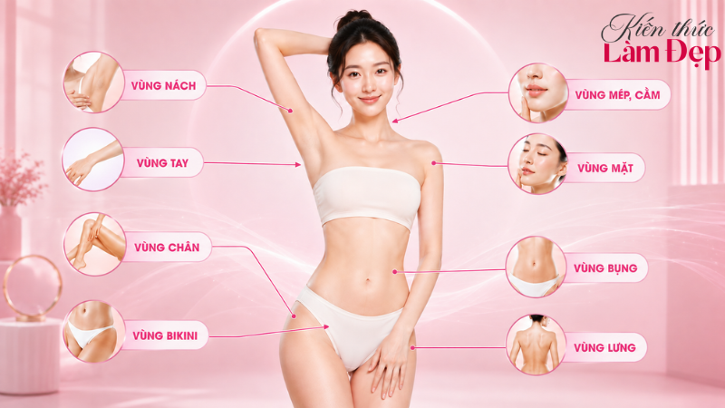 LG Cool Hybrid -8°C triệt lông đa vùng trên cơ thể