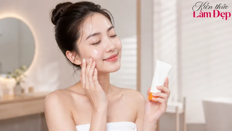 Chăm sóc sau ủ trắng collagen giúp da phục hồi, duy trì độ sáng mịn
