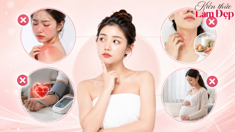 Một số trường hợp không nên tắm trắng