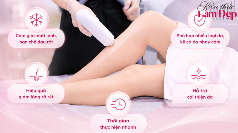 SHR ICE2 được đánh giá cao nhờ giảm lông hiệu quả và hỗ trợ cải thiện da