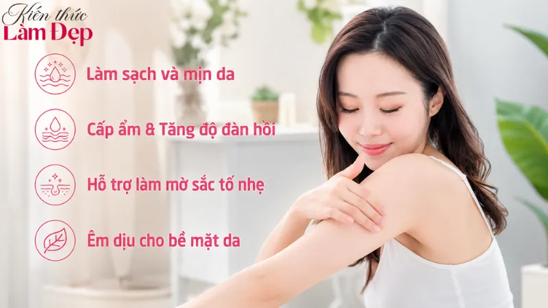Công nghệ White Herbs giúp da sạch mịn, ẩm mềm hơn